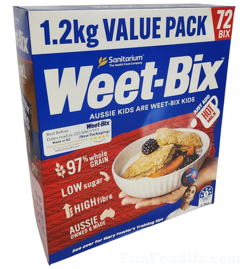 Sanitarium Weet-Bix Weet-Bix Biscuits 97% Whole Grain Cereal, Lightly Sweet, Delicious as Part of
