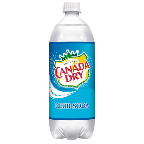 1 Canada Dry Club Soda, Liter Bottle