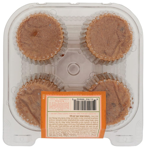 Rubicon Bakery 4 Count, 10 OZ Carrot Cupcake