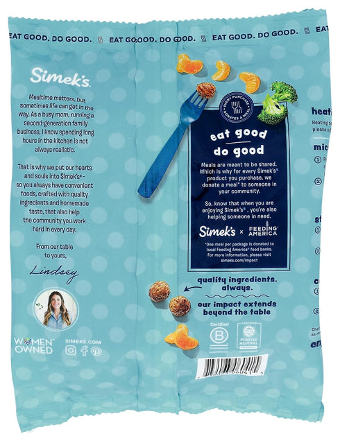 Simek's 12 , Mini Beef Meatballs, Ounce