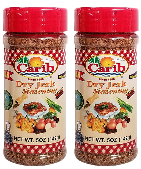Carib Dry Jerk Seasoning, 5 oz (2 Pack)