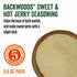 5 5.8 Packet Packet LEM Products Backwoods Sweet & Hot Jerky Seasoning, Ideal for Wild Game and Domestic Meat, Seasons