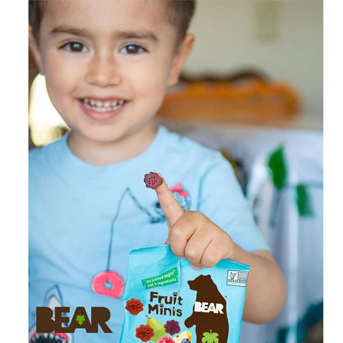 Bear Real Fruit Snack Minis, Raspberry/Blueberry