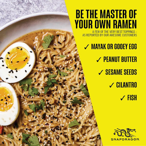 6 Pack Packs. Snapdragon Tonkotsu Ramen Cup Noodles - Instant Ramen Bowl with Authentic Wheat Noodles, Soup Sauce Base