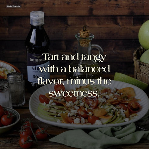 8,5 Oz (250ml) De Nigris Low Sugar Glaze With Balsamic Vinegar Of Modena | Balsamic Glaze with Balsamic Vinegar From