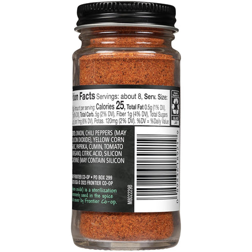 2.33 (Pack 12) Frontier Taco Seasoning, Ounce