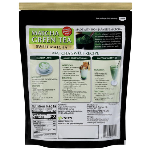 17.5 (Pack 1), Ito En Matcha Green Tea, Sweet Powder, Ounce of Sweetened Green Tea Powder