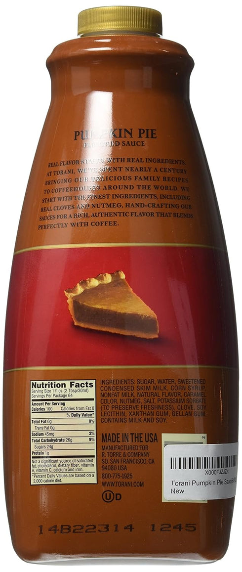 Torani Pumpkin Pie Sauce(64 Fl Oz)