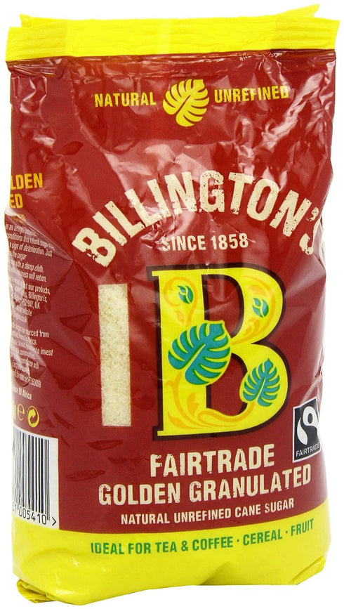 500 (Pack 5) Billingtons Fairtrade golden granulated Sugar g