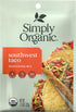 Simply Organic Certified Organic Southwest Taco Seasoning | 1.13 oz | Pack of 3