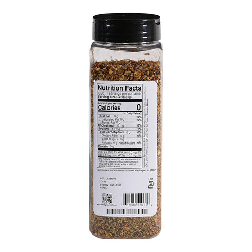 18 oz Mediterranean Seasoning, Greek Herb & Lemon Spice Blend All Purpose Mediterranean Grill Rub, by Woodland Gourmet