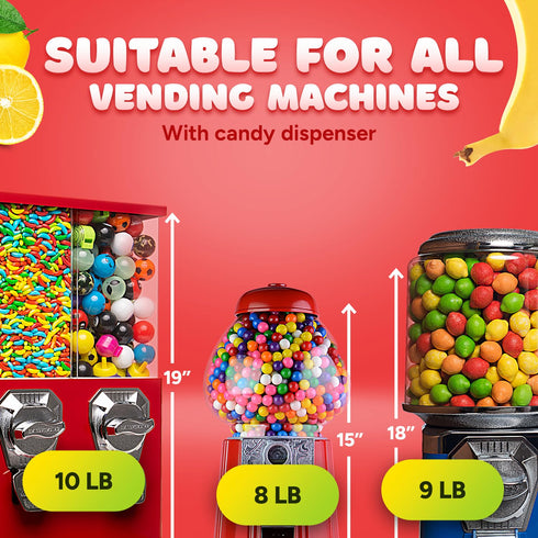 Gumballs for Gumball Machine Refill - 1lb Bubble Gum