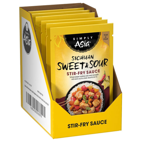 Simply Asia Sichuan Sweet & Sour Stir-Fry Sauce, 4.22 oz (Pack of