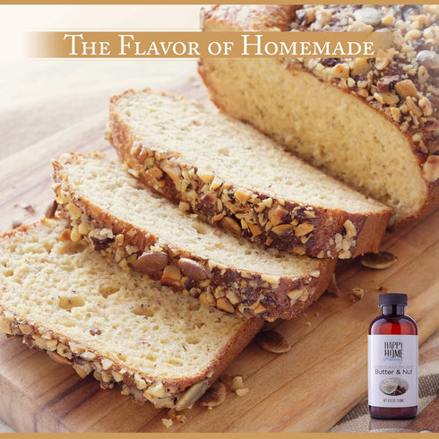 4 oz. Happy Home Flavoring Imitation Butter & Nut Baking Flavor Emulsion - Certified Kosher