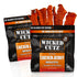 Wicked Cutz Buffalo Chicken Jerky, 27g Protein Per Bag, Tender & Easy