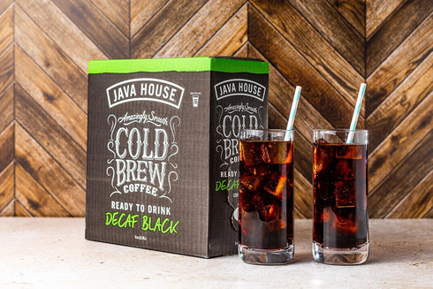 100% 1 (16 Java House Cold Brew Coffee on Tap Premium Arabica Decaf Smooth Decaf with Chocolate & Caramel Notes Gallon