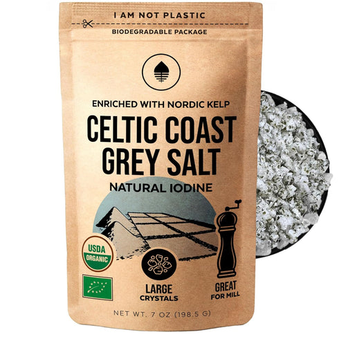 Numami Celtic Coast Gray Salt with Nordic Kelp. Natural Iodine Source (50%