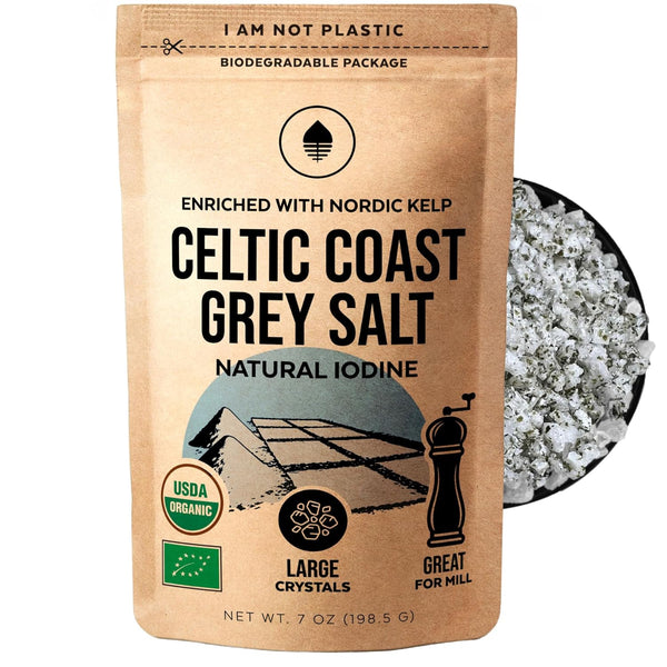 Numami Celtic Coast Gray Salt with Nordic Kelp. Natural Iodine Source (50%