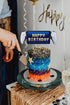 Video Game Cake Toppers - PS Portal Game Controller Theme Cake Decorations for Boys Birthday Party