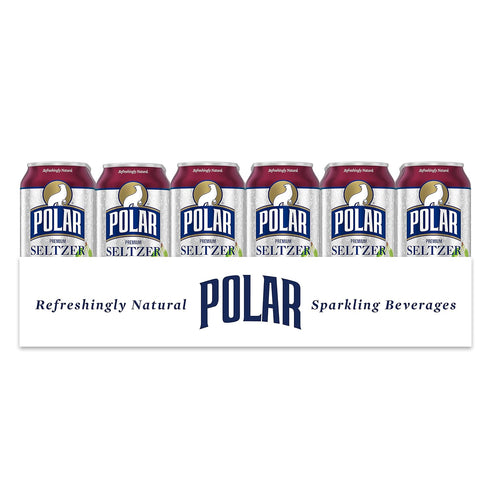 12 oz 24 pack Polar Seltzer Water Black Cherry, fl cans