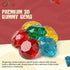 3D Gummy 5 3D Gummies Pack Gummies NY Spice Shop Fruit Gems Candy Bulk - Pound Candy Gems for Cakes - Chewy Candies