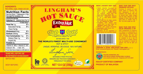 LINGHAM'S HOT SAUCE EXTRA HOT