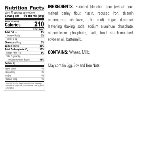 10 lb Krusteaz Complete Buttermilk Pancake and Waffle Mix, Light & Fluffy, Bag