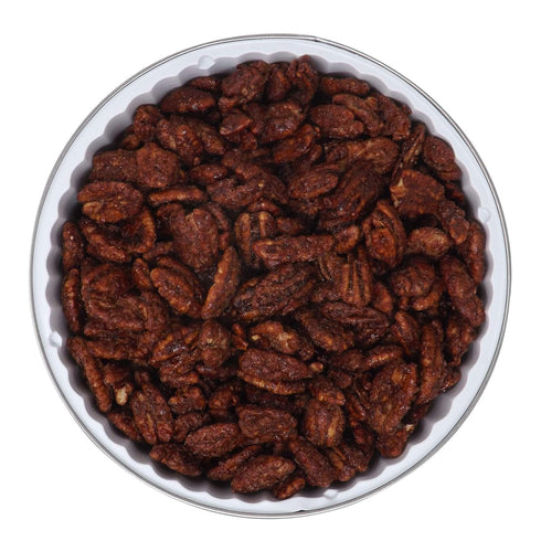 Pop'N Popcorn 33 oz (2.15 lb) Gourmet Cinnamon Roasted Pecan Gift Tin Artisan Hand-Roasted Nuts Fresh to Order by PopN