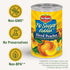 6-Pack, 14.5 oz DEL MONTE No Sugar Added Yellow Cling Sliced Peaches, Canned Fruit, Can