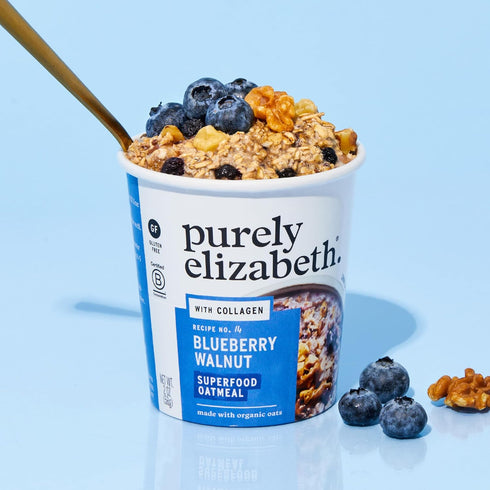 Pack 2 (Pack 12) Purely Elizabeth Best Sellers Variety Superfood Oatmeal Cups, Great for Overnight Oats, Gluten-Free