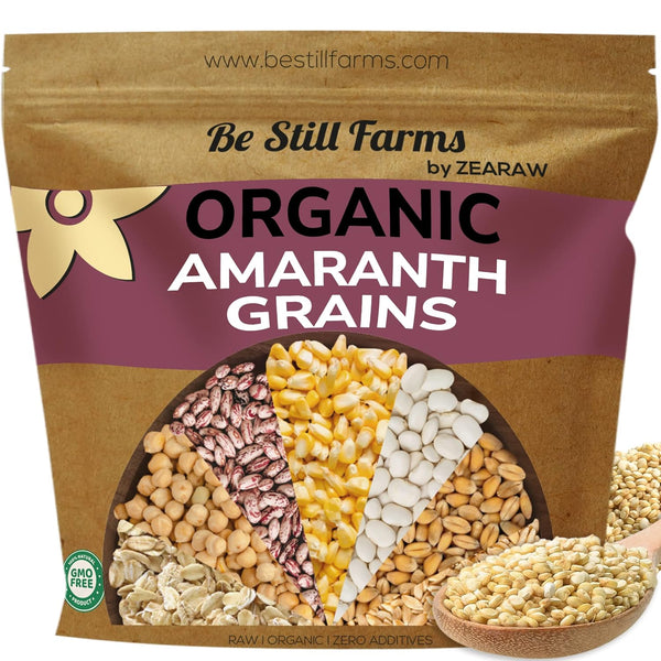 Amaranth Grain Organic (4.8 lb) - Amaranto Bulk Ancient Whole Grain Seeds