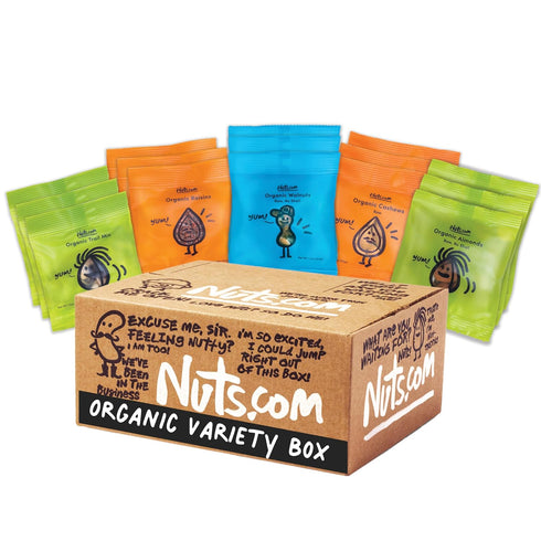 Nuts.com Organic Dried Fruit and Nuts Variety Box Gourmet Assortment for Festive