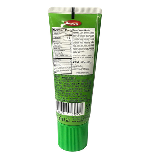 Woomtree Fresh Wasabi Paste, 4.2 oz Tube | Korean Food |