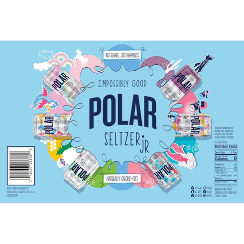 Pack, 7.5 oz (Pack 2) Polar Seltzer Jr Variety fl Cans, Six Flavors, Mini Cans, No Sugar, No Sweeteners