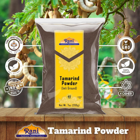 Rani Tamarind Powder (Imli) 7oz (200g) ~ All Natural, Vegan, Gluten Friendly, Kosher, NON-GMO, Indian Origin