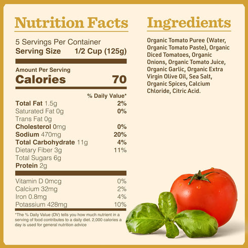24oz (Pack 6) Bertolli Organic Marinara Sauce