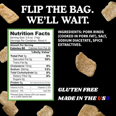 (4 Pack) Pork King Good Dill Pickle Pork Rinds (Chicharrones) Keto Snacks