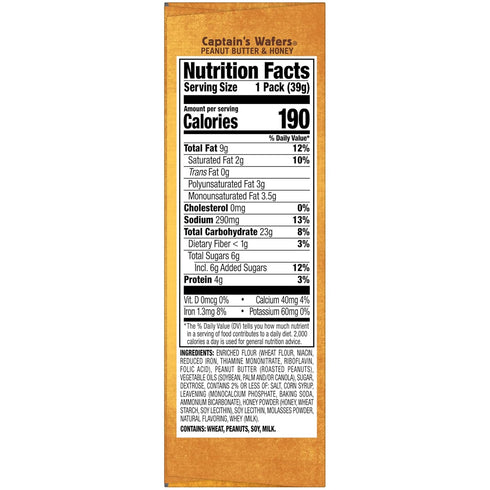 Pack, 10 Packs, 6 Lance Sandwich Crackers, Captain's Wafers, Variety Individual Sandwiches Each