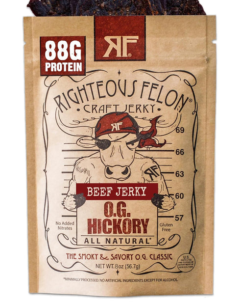 Righteous Felon Beef Jerky | All-Natural Jerky - Locally Sourced & Dried