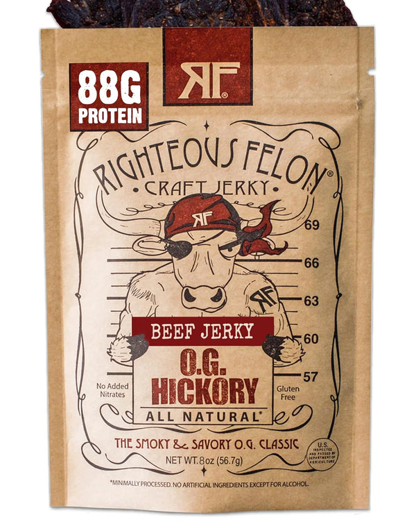 Righteous Felon Beef Jerky | All-Natural Jerky - Locally Sourced & Dried