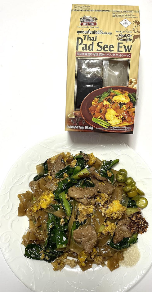 Thai Aree 185 2 Packs Pad See Ew Meal Kit Noodle Brand g x by Thai Pantry