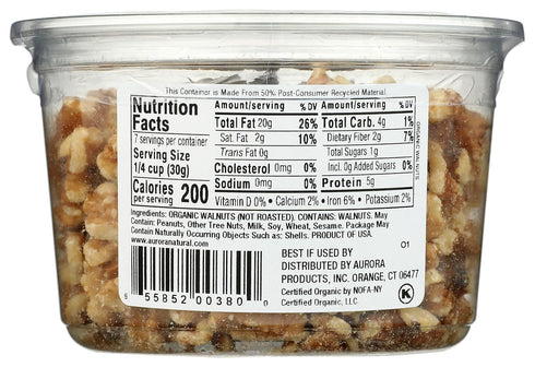 AURORA 7 oz Products Organic Walnut Halves