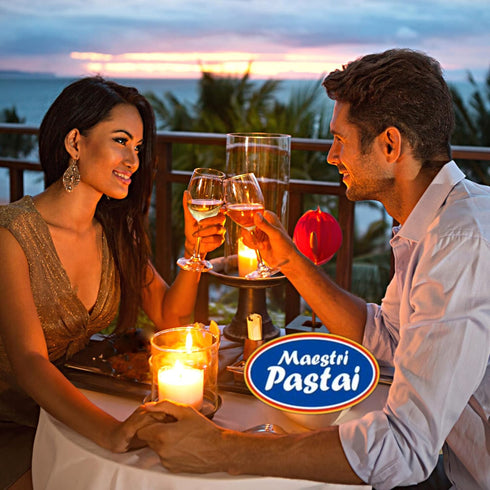 42"), Elbow 17.66 oz (1.1 lbs) (Pack 3) Maestri Pastai, Gourmet Creste Di Gallo "Rooster Crest" Italian Pasta (Special