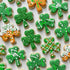 LEBERY 8 Oz Jimmies St. Patrick's Day Sprinkles Green Sprinkles for Cake Decorating White Green Mix Edible Mini Sugar