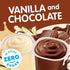 Snack Pack 3.25 oz., 12-Count Pack Zero Sugar Chocolate and Vanilla Flavored Pudding Cups, Family