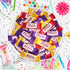 2 Bulk Taffy Sticks Candy Pound - Plant-Based, Individually Wrapped Chewy Taffy in Assorted Fruity Flavors - Mango