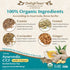 DelighTeas Organic Digest & Detox CCF Tea with Ginger - Ayurvedic Loose Leaf Tea for Digestion, 40 Servings