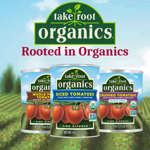 14.5 oz (Pack 12 Take Root Organics Petite Diced Organic Canned Tomatoes, Can of Cans)