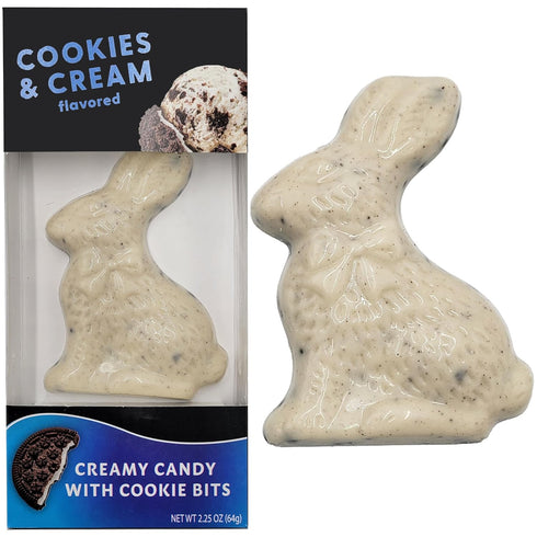 2.25oz (12-Pack) Fruidles Easter Bunny Rabbit Milk Chocolate Bunnies, Cookies & Cream, Individually Wrapped