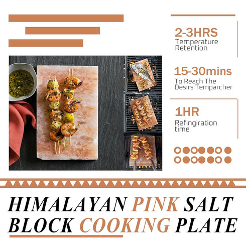 Generic Pack 6 8 4 1 Himalayan Pink Salt Blocks for Cooking & Grilling of | x x Natural Food-Grade Salt Slabs for BBQ